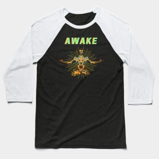 Mandala Meditate Awake Baseball T-Shirt